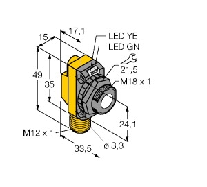 工作原理電感式角度傳感器TURCK，圖爾克技術(shù)參數(shù)