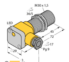 BI10-G30-Y1X電感式傳感器，德國(guó)TURCK